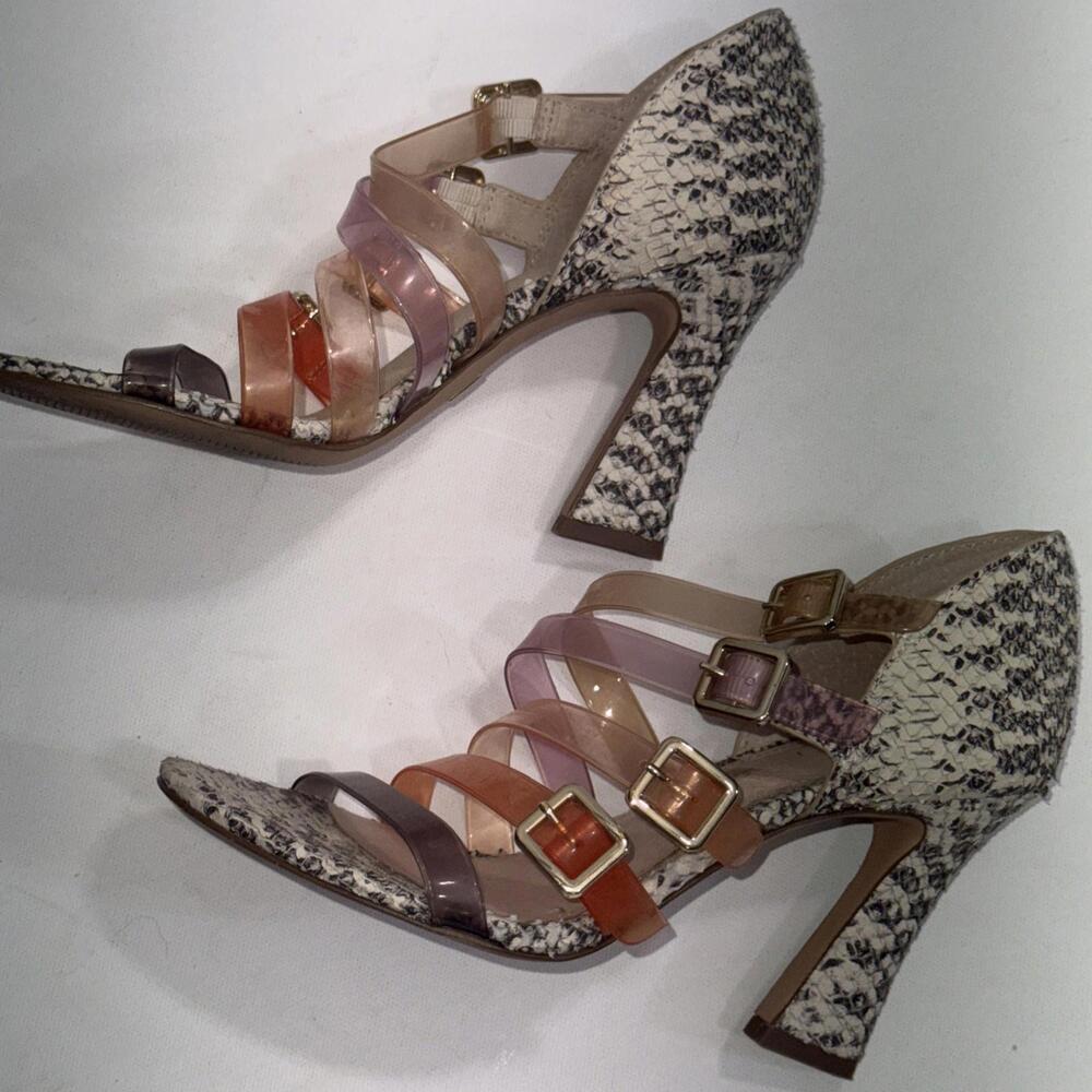 Louise‎ et Cie Isoldah Snakeskin Classic Old Money Embossed Leather Low Heel 6.5